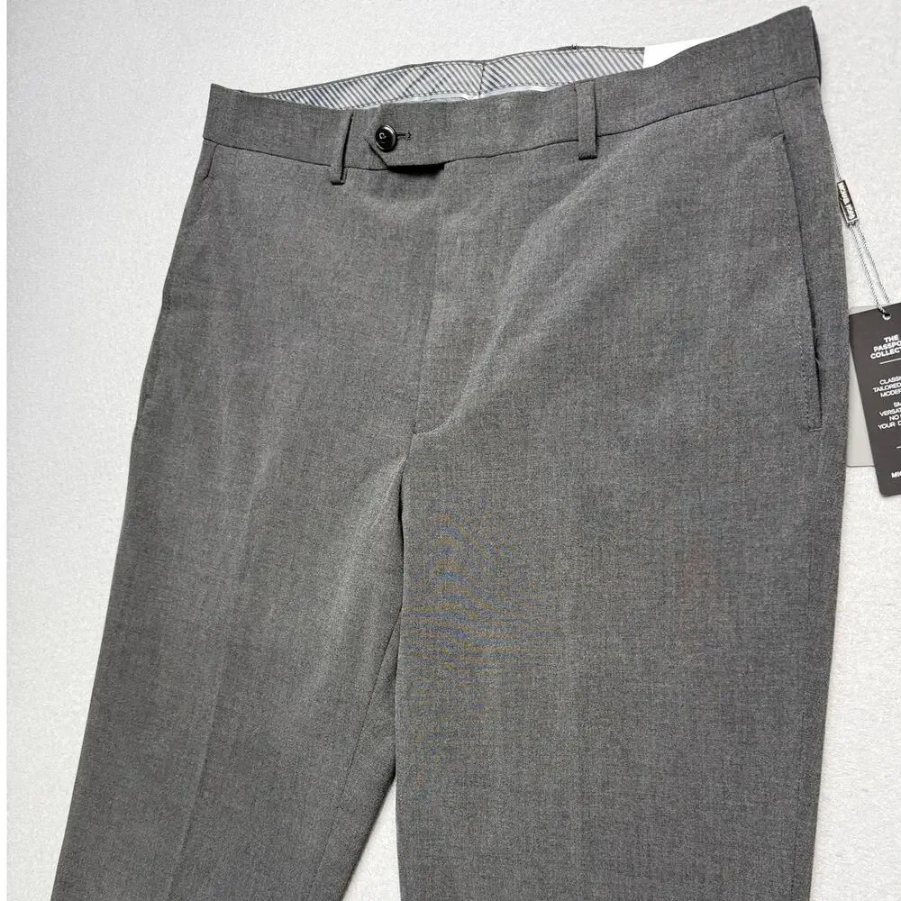 Michael Kors Men's Classic Fit Fall Pattern Pants  Dark Gray 32x32 $95
